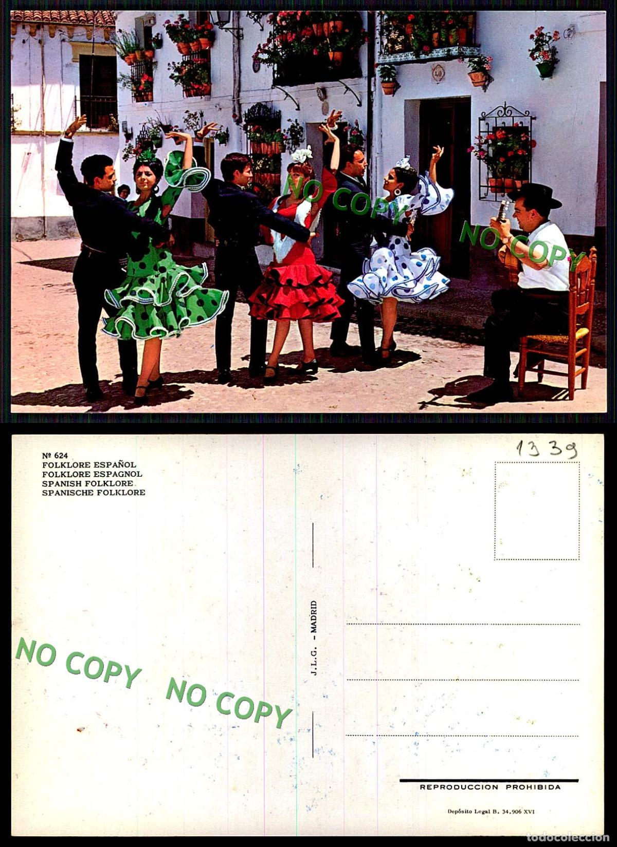 Postales: [ EC 01339 ] - ESPANA - FOKLORE ESPANOL - Foto 1
