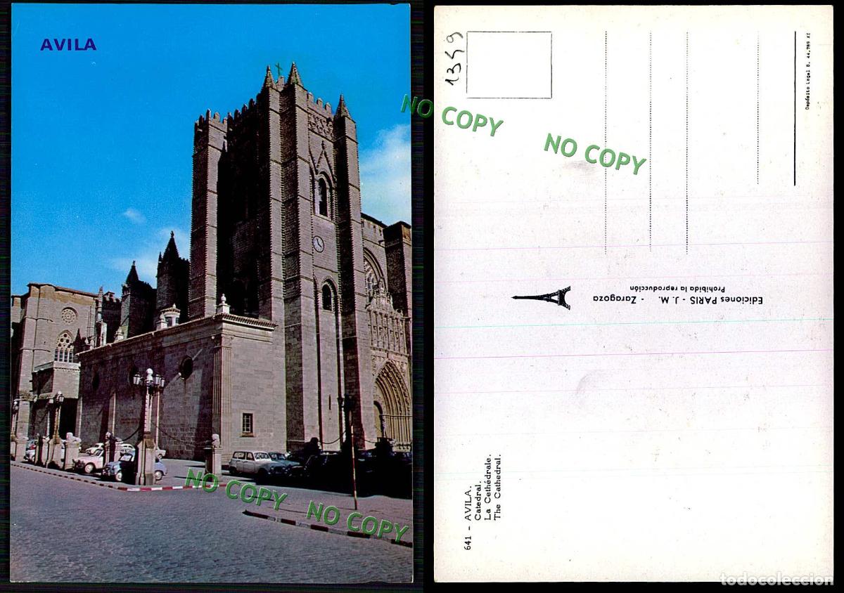 Postales: [ EC 01349 ] - ESPANA - AVILA - CATEDRAL - Foto 1
