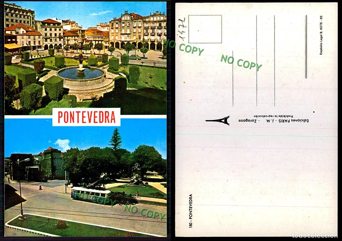 Postales: [ EC 01471 ] - ESPANA - PONTEVEDRA - OLD BUS - Foto 1