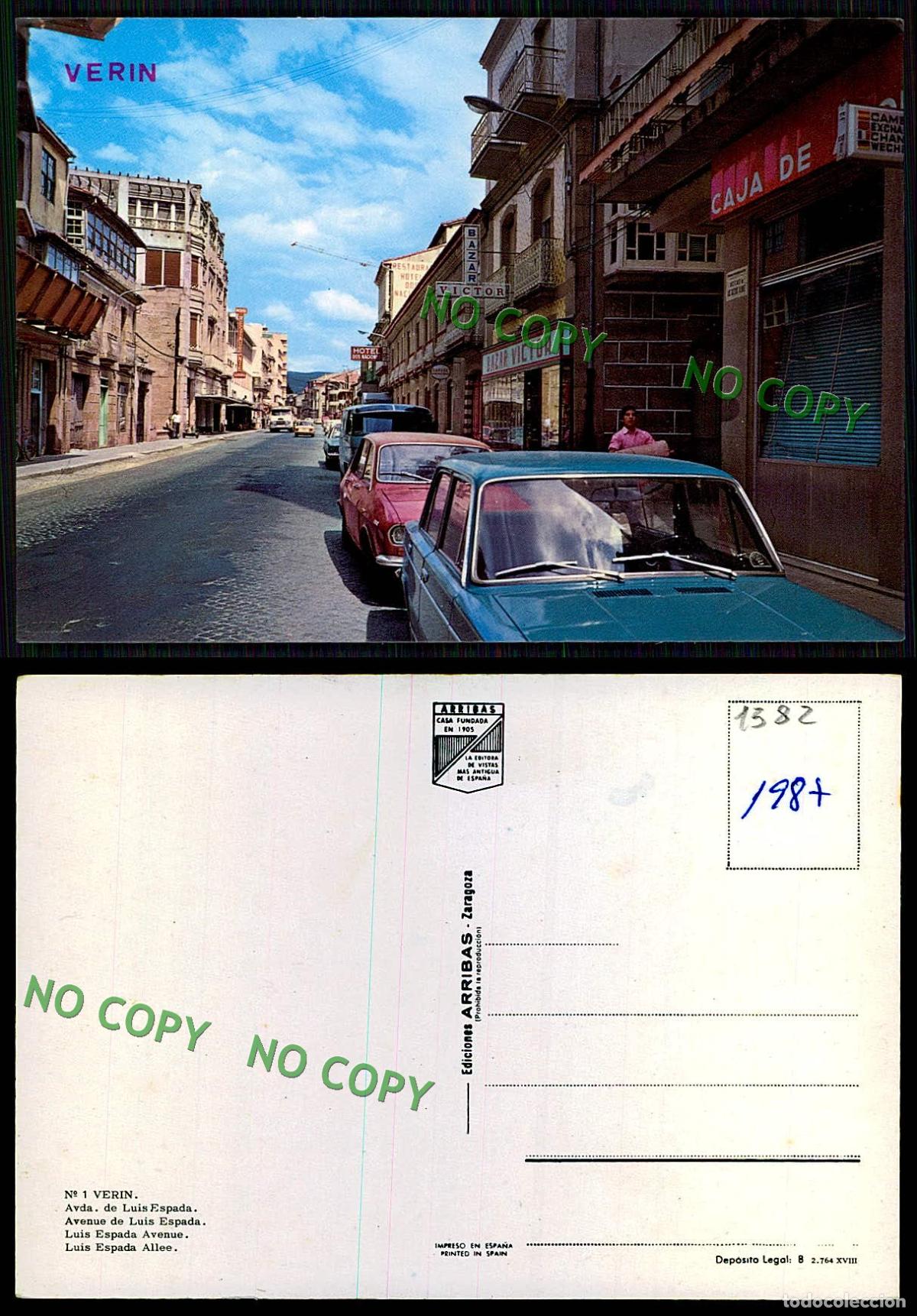 Postales: [ EC 01582 ] - ESPANA - VERIN - AVDA DE LUIS ESPADA - Foto 1