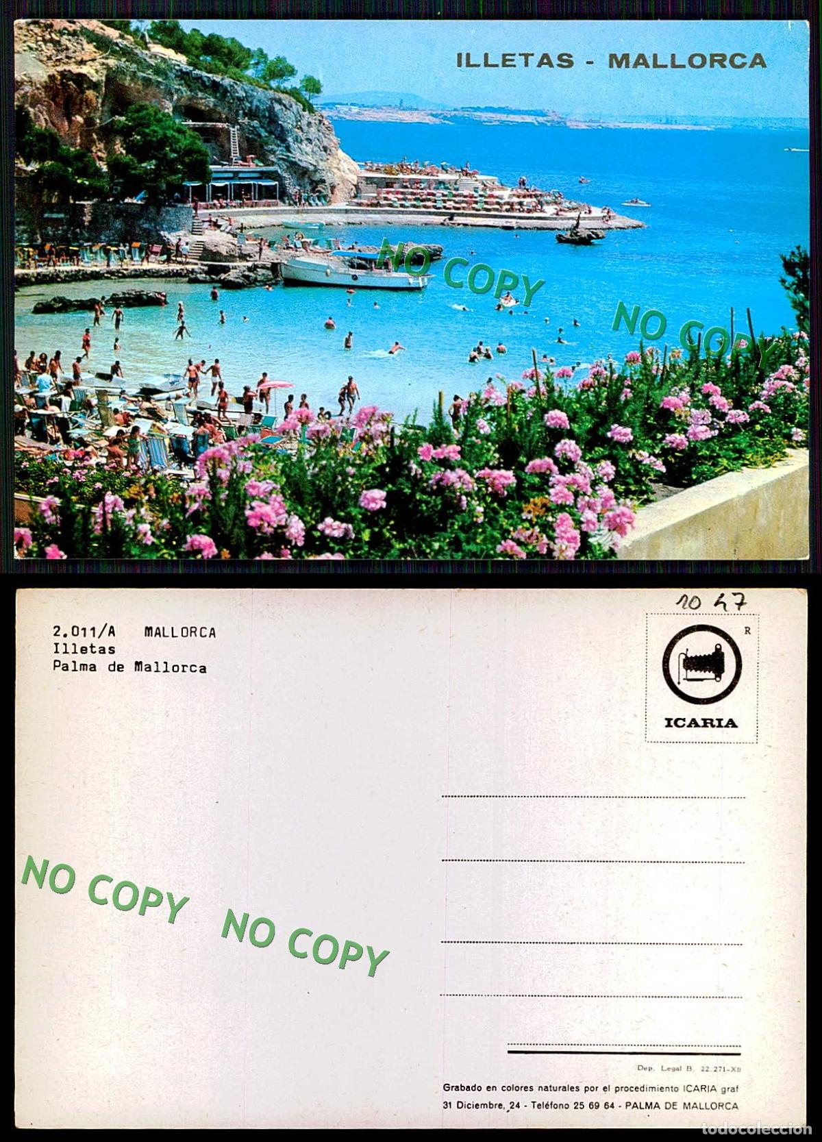 Postales: [ EC 1047 ] - ESPANA - PALMA DE MALLORCA - ILLETAS - Foto 1