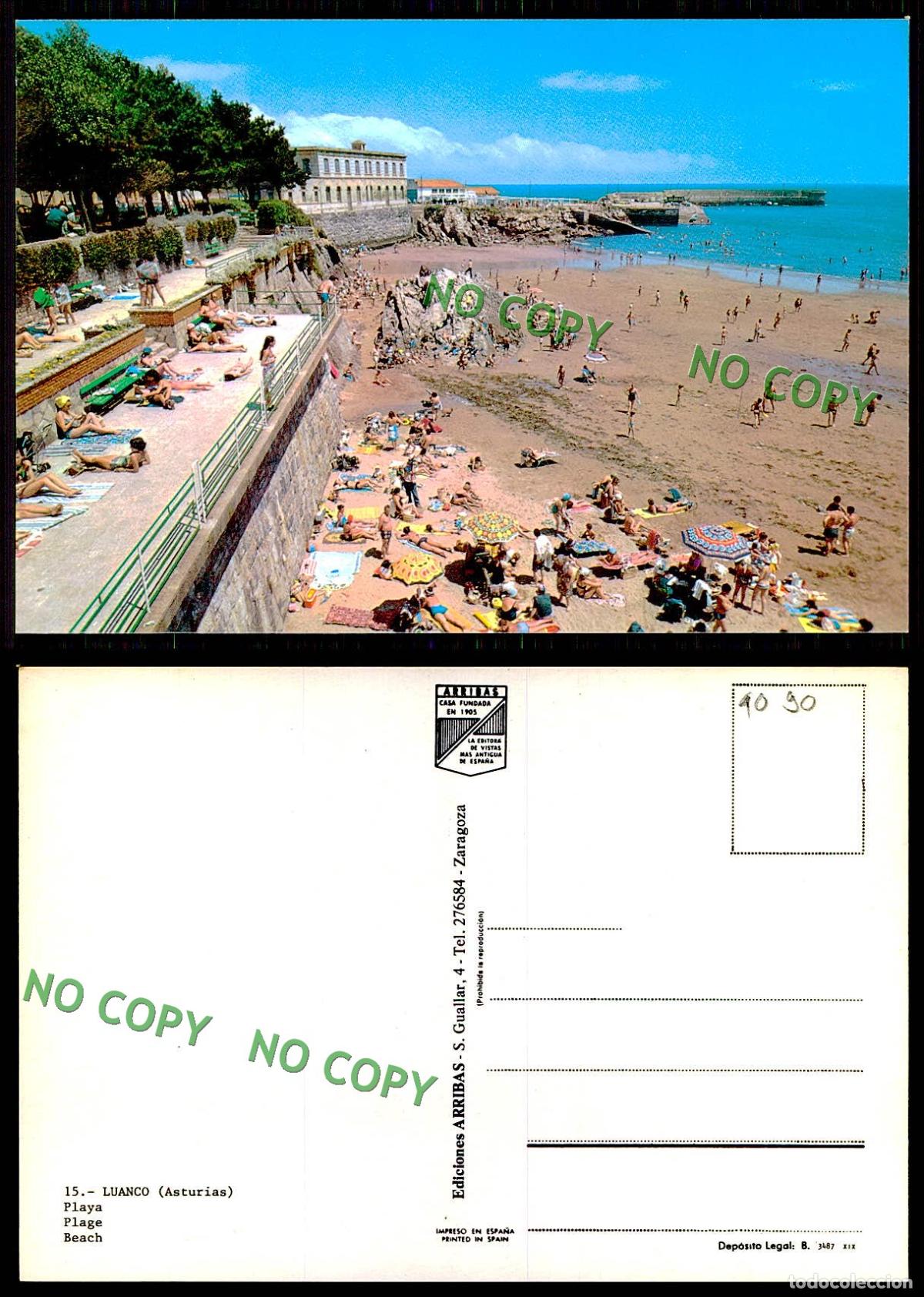 Postales: [ EC 1090 ] - ESPANA - LUANCO - ASTURIAS - PLAYA - Foto 1
