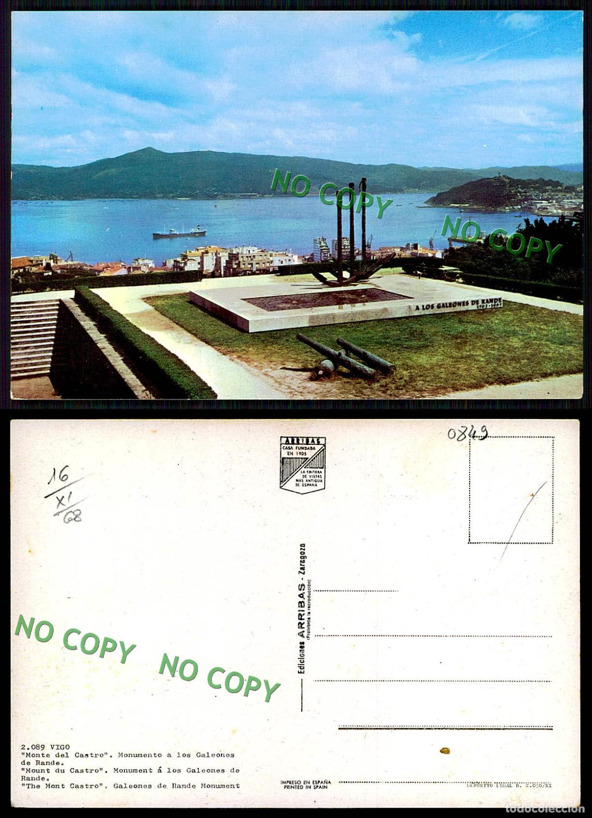 Postales: EC [00849]- ESPANA- VIGO- MONTE DEL CASTRO - Foto 1
