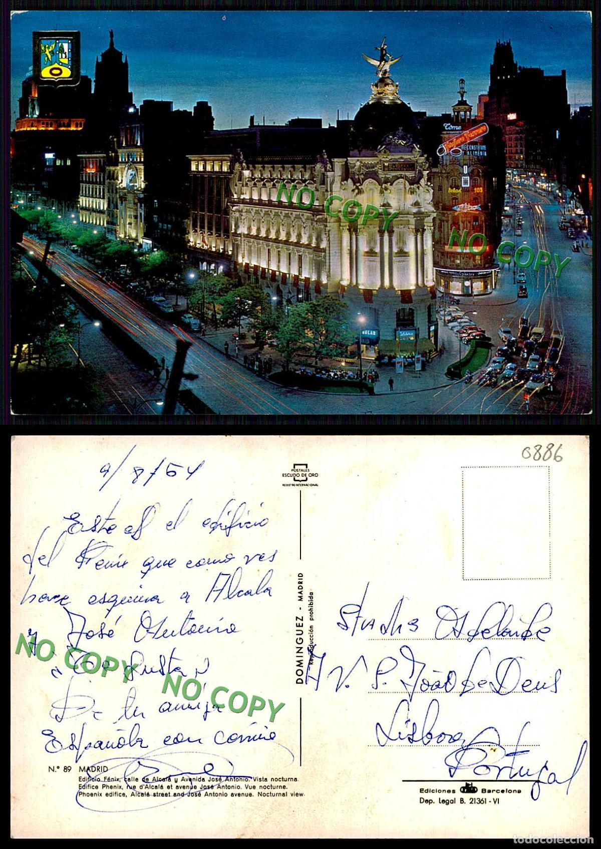 Postales: EC [00886]- ESPANA- MADRID- EDIFICIO FENIX - Foto 1