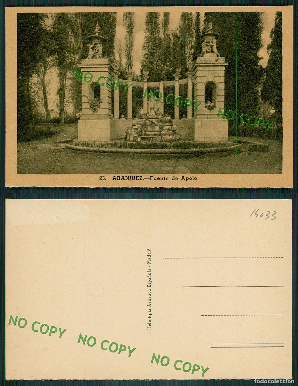 Cartoline: ESPANA - [OF #14033 ] - ARRANJUEZ - FUENTE DE APOLO