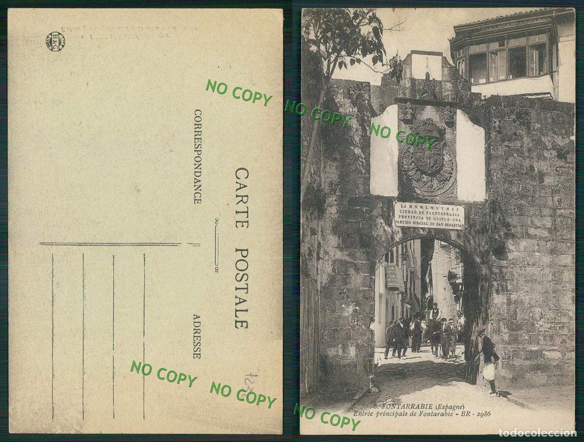 Postcards: OF [ 7236 ] - ESPANA - FONTARRABIE - ENTR�E PRINCIPAL