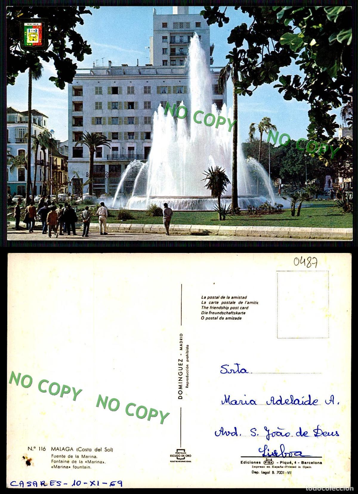 Postales: EC [00487]- ESPANA-MLAGA- COSTA DO SOL - Foto 1
