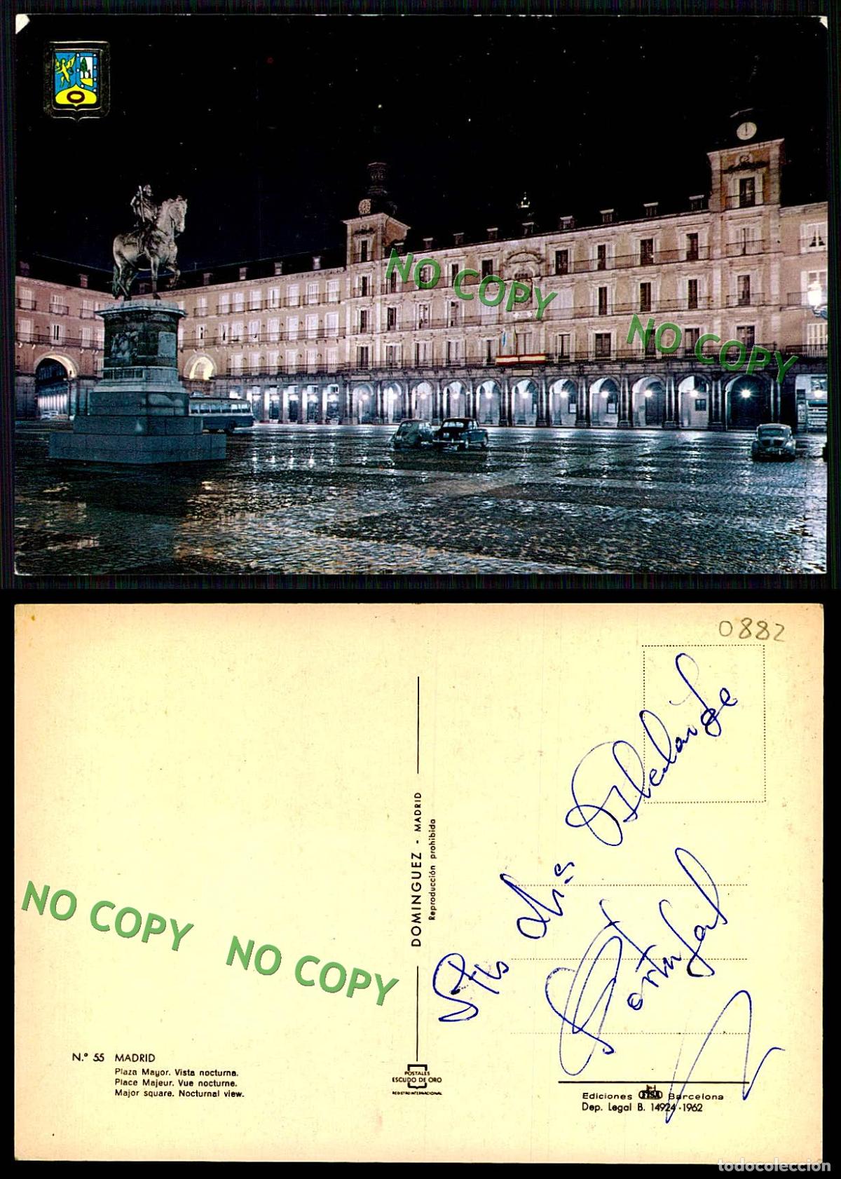 Postales: EC [00882]- ESPANA- MADRID- PLAZA MAYOR - Foto 1