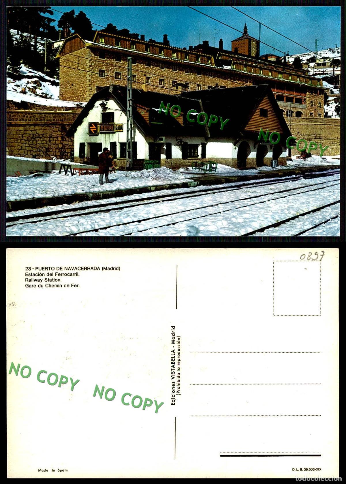 Postales: EC [00897]- ESPANA- MADRID- PUERTO DE NAVACERRADA - Foto 1