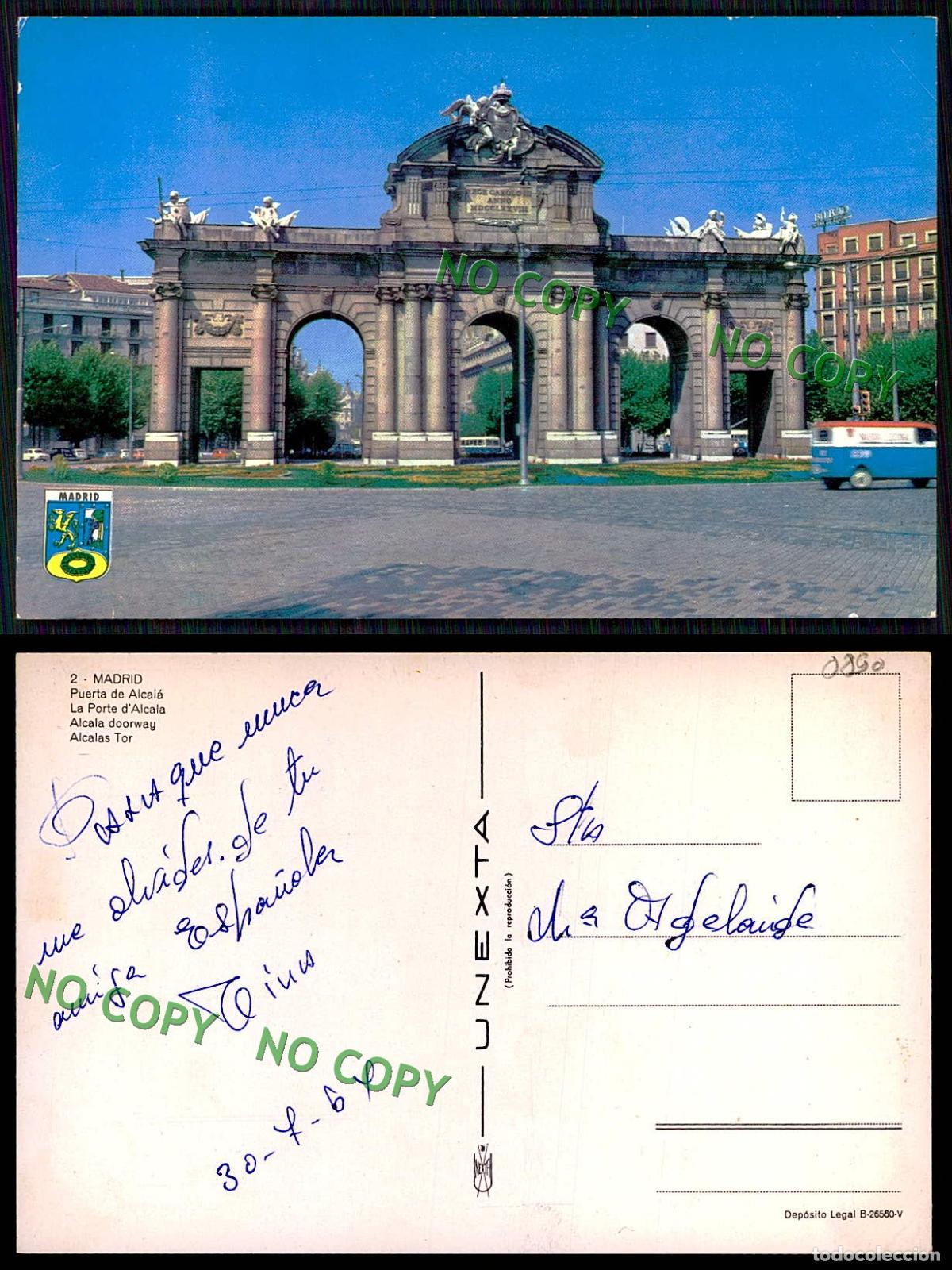 Postales: EC [00890]- ESPANA- MADRID- PUERTA DE ALCALA - Foto 1