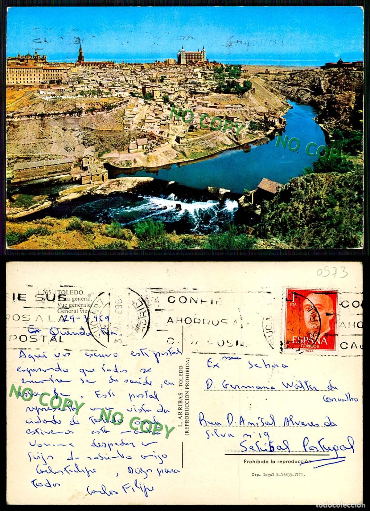 Postales: EC [00973]-ESPANA- TOLEDO- VISTA GENERAL - Foto 1