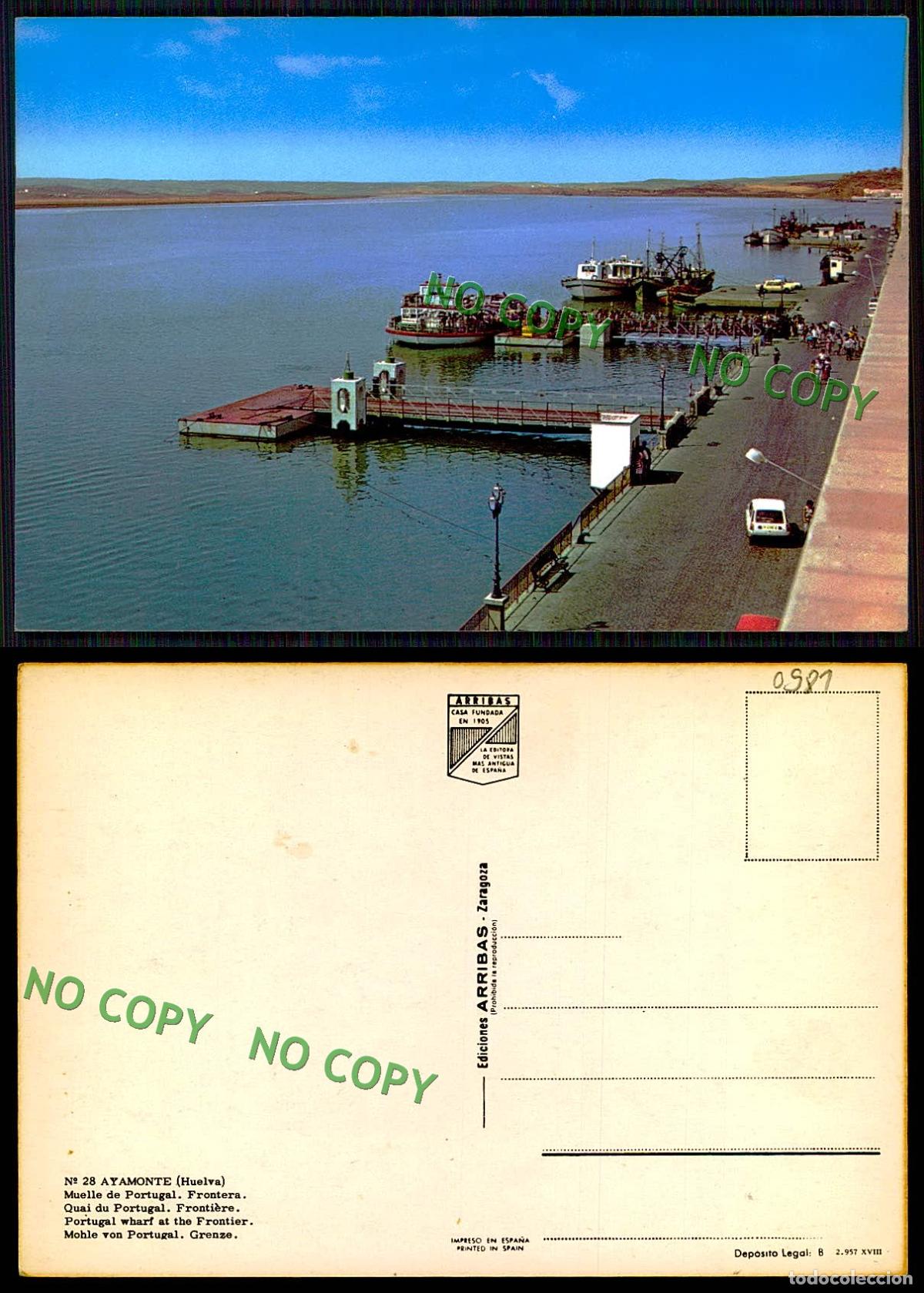 Postales: EC [00981]-ESPANA- AYAMONTE- MUELLE DE PORTUGUAL - Foto 1