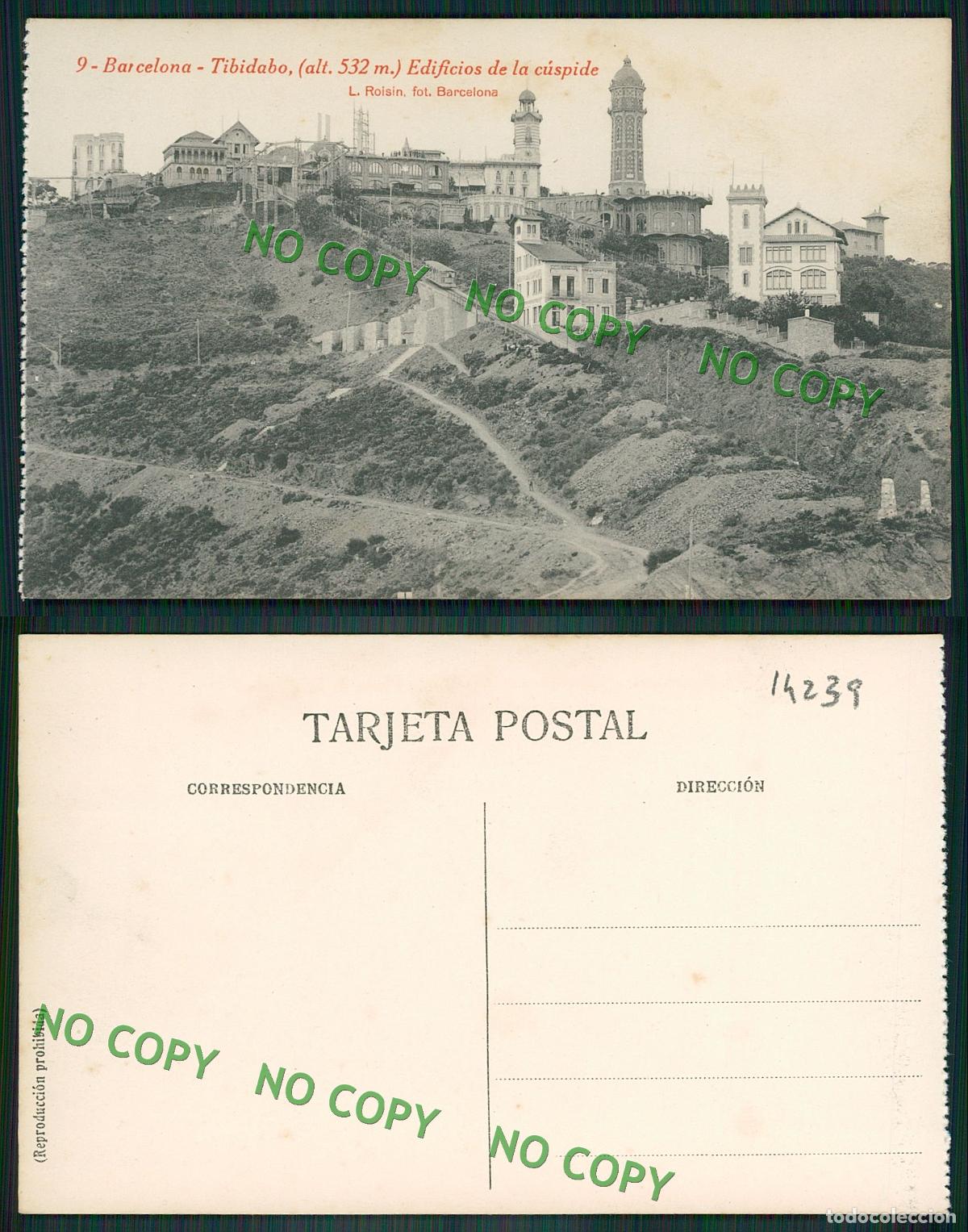 Postales: ESPANA [OF #14239] - BARCELONA - TIBIDABO - EDIFICIOS DE LA CUSPIDE - FUNICULAIRE - Foto 1