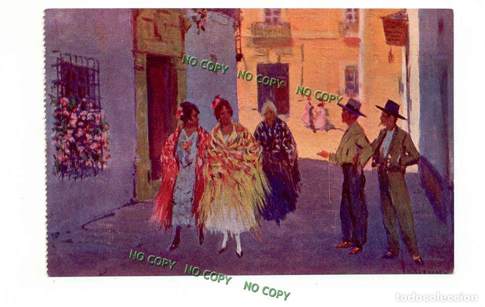 Postales: OLD FOREIGN 5537- ESPANA - M.BERTUCHI - EL PIROPO - Foto 1
