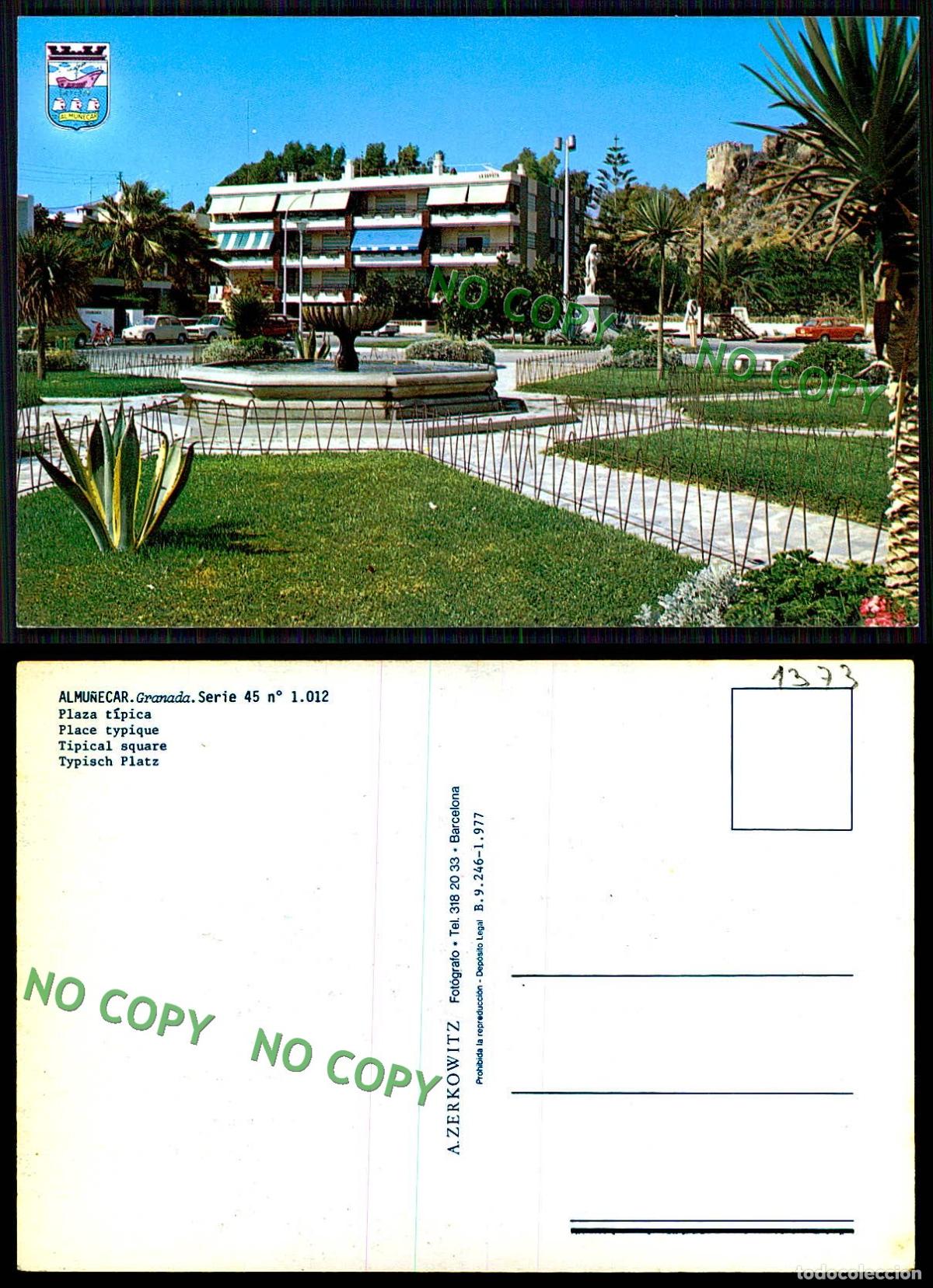 Postales: [ EC 01373 ] - ESPANA - GRANADA - ALMUNECAR - PLAZA TIPICA - Foto 1