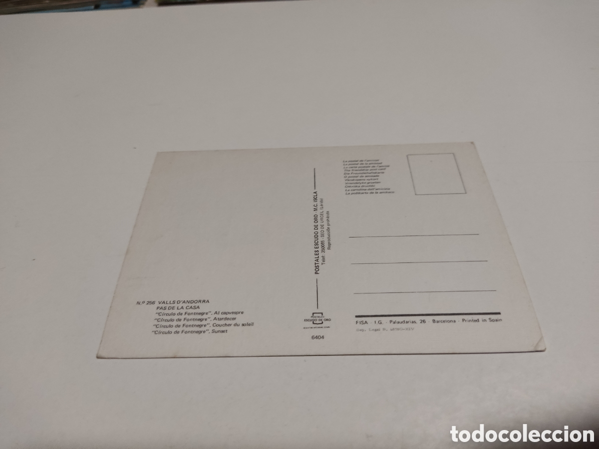 Postales: Postal Valls de Andorra pas de la casa - Foto 2