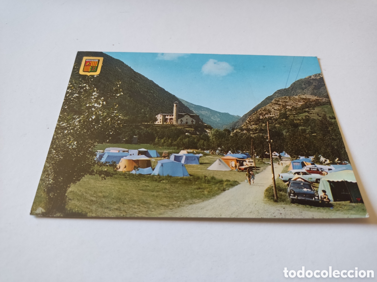 Postales: Postal Valls de Andorra, camping valira - Foto 1