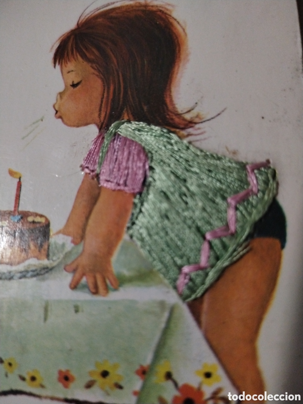 Postales: Postal bordada hilo Constanza 7000-C cumplea&ntilde;os 10x15 cms - Foto 4