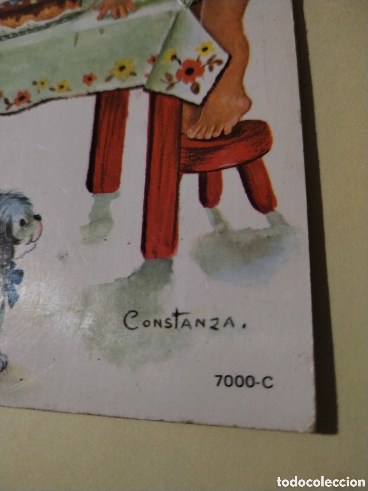 Postales: Postal bordada hilo Constanza 7000-C cumplea&ntilde;os 10x15 cms - Foto 2