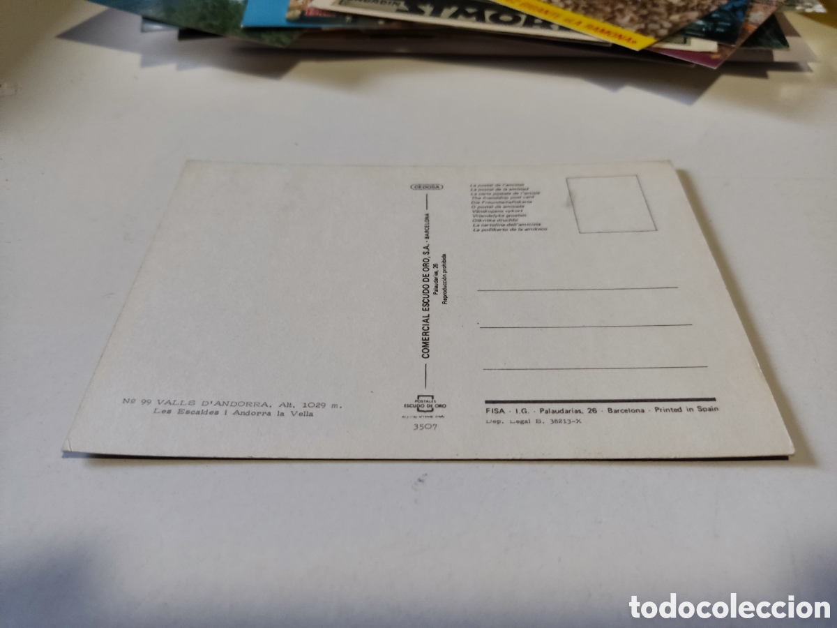 Postales: Postal Valls de Andorra cabra - Foto 2