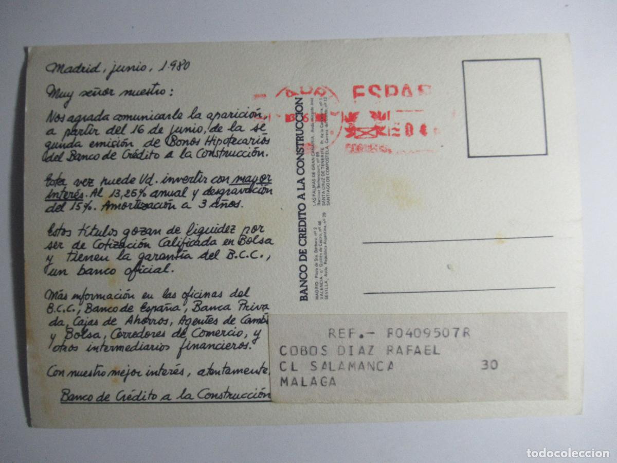 Postales: Banco de Cr&eacute;dito a la construcci&oacute;n - Foto 2