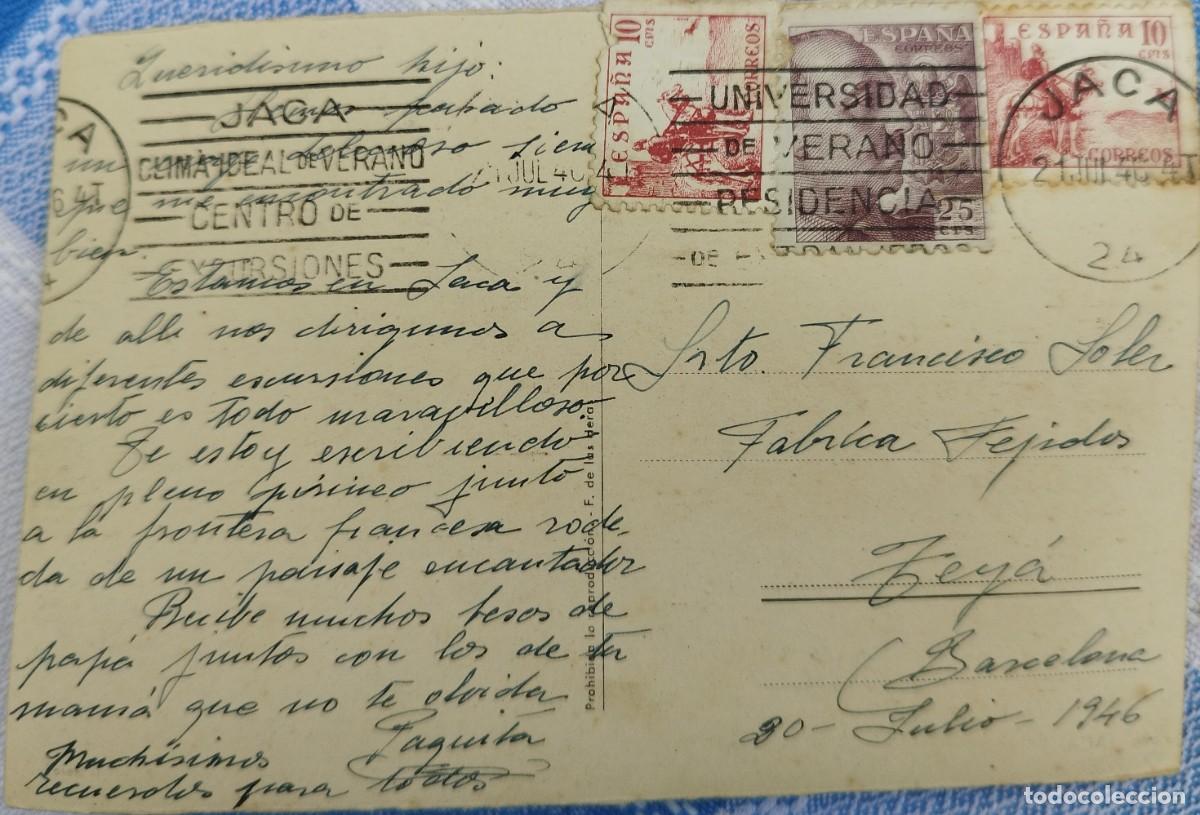 Postales: 4 tarjetas postales antiguas 1946-48 - Foto 4