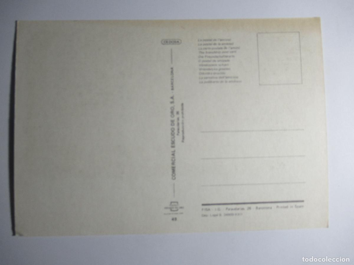 Postales: La Postal de lAmistad - Comercial escudo de oro - Foto 2