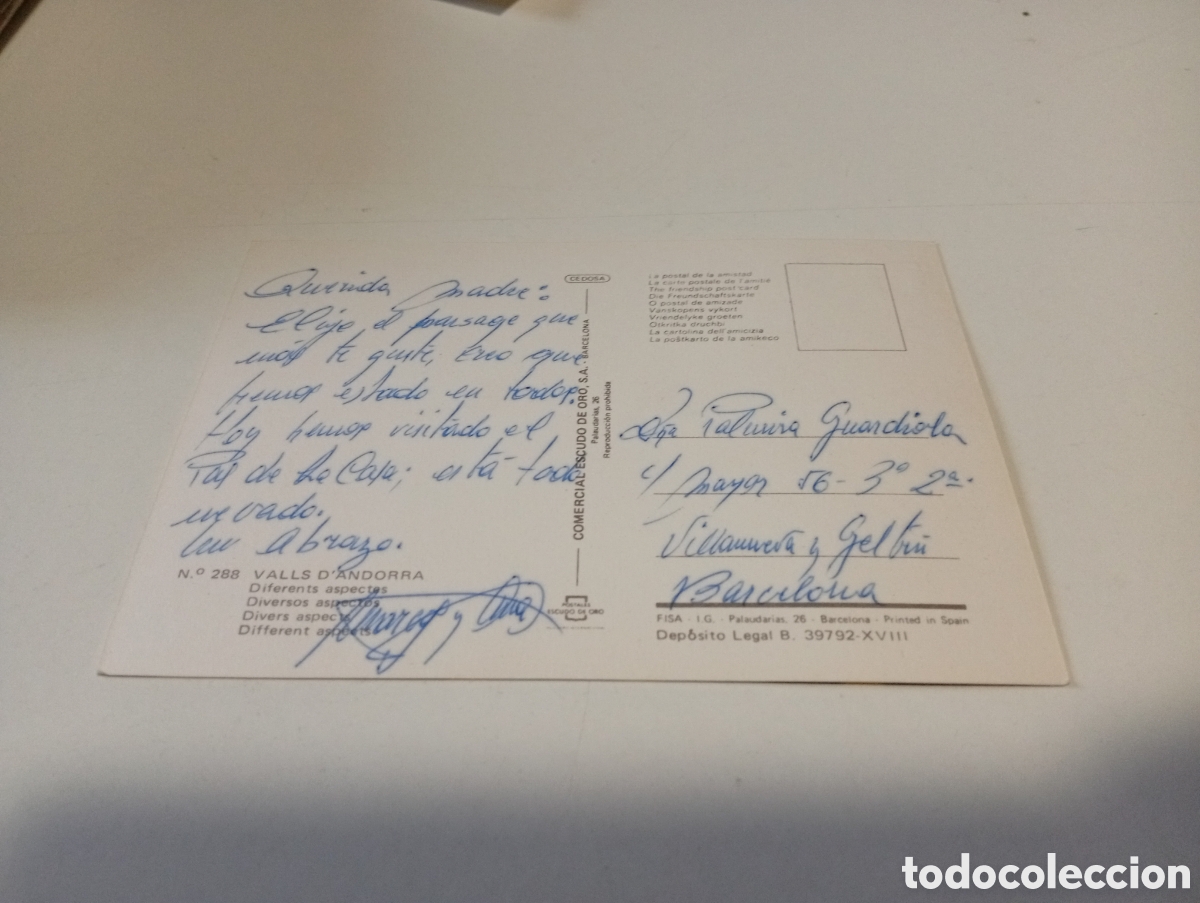 Postales: Postal record de Andorra - Foto 2