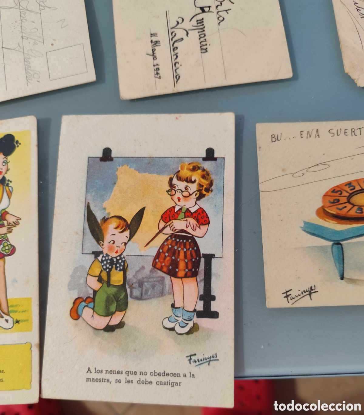 Postales: TARJETAS postales a&ntilde;os 50 - Foto 3
