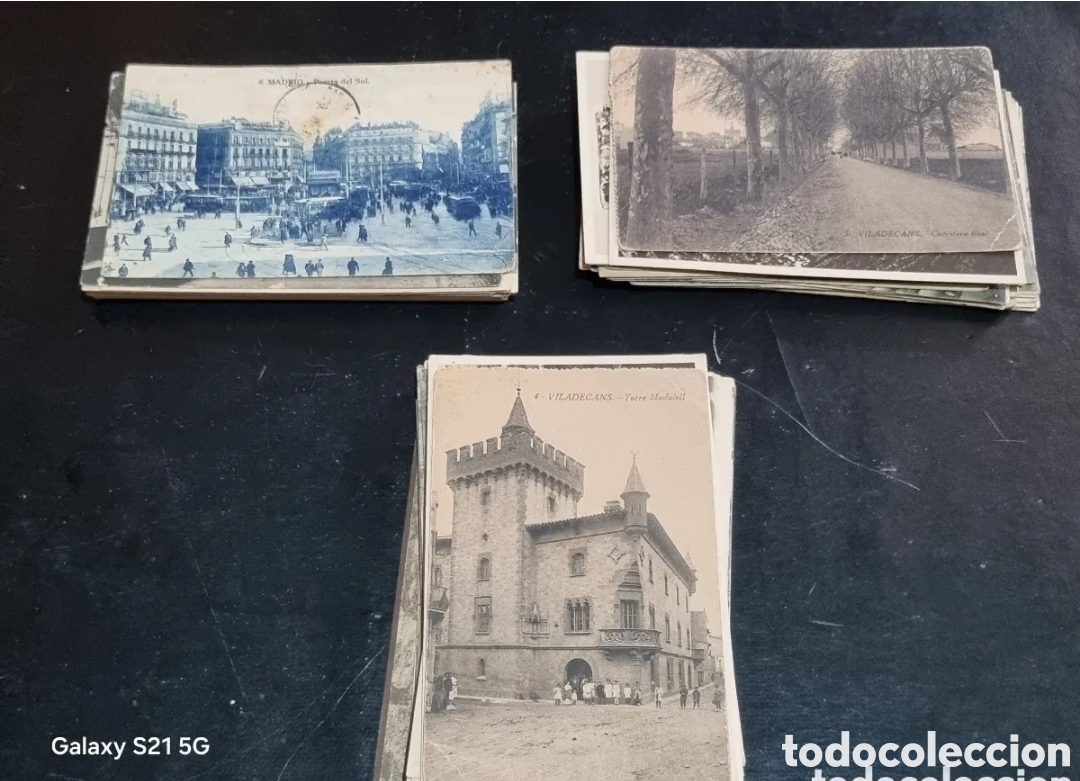 Postales: LOTE DE 97 POSTALES ANTIGUOS BLANCO Y NEGRO - Foto 1