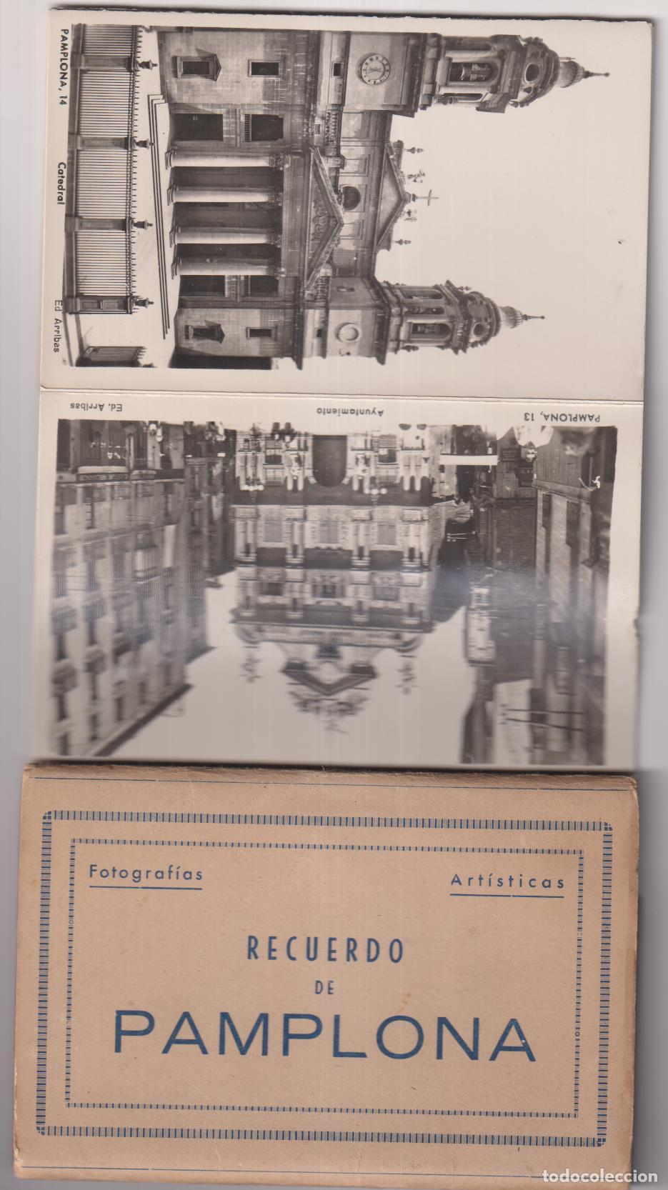 Postales: Recuerdo de Pamplona. Librito de 10 postales. Ediciones Arribas - Foto 1