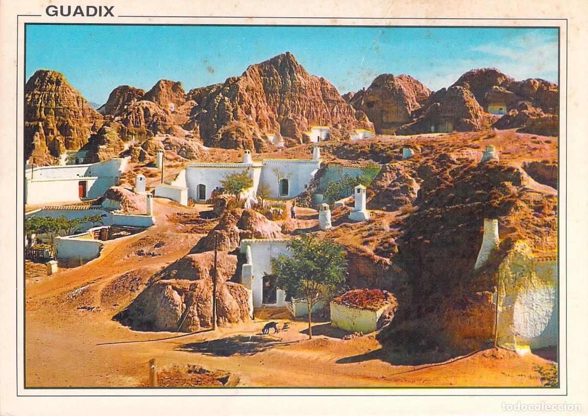 Postales: Postal Vista Cuevas Guadix Granada Edificios Trogloditas Espa&ntilde;a Tur&iacute;stica - Foto 1