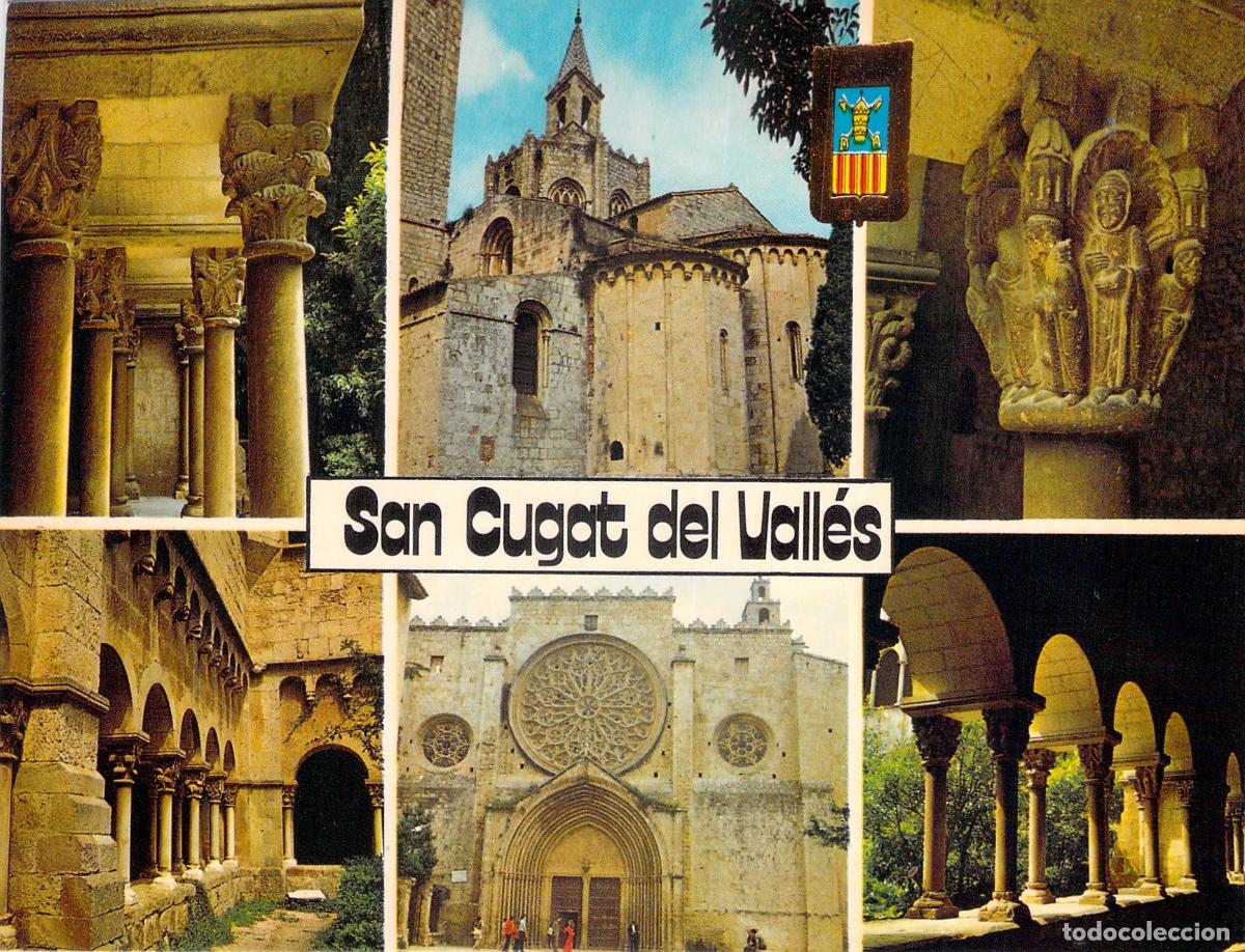 Postales: Postal M&uacute;ltiple del Monasterio de Sant Cugat del Vall&egrave;s, Barcelona - Foto 1