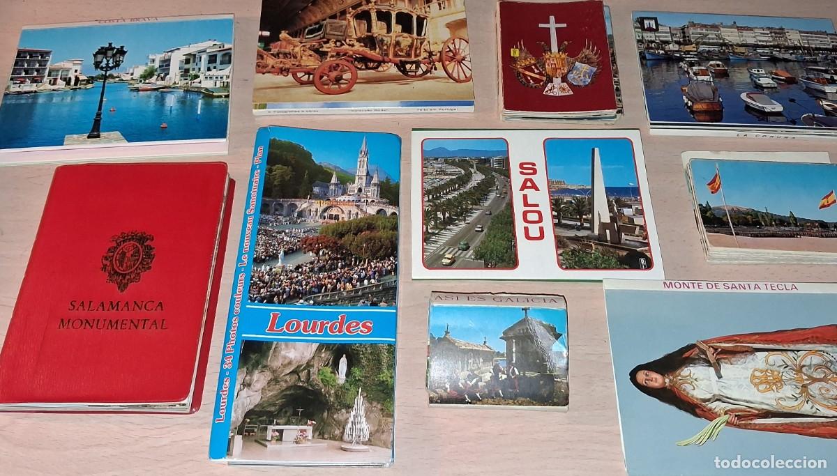 Postales: Lote de m&aacute;s de 1 kilo de postales tipo acorde&oacute;n. - Foto 1