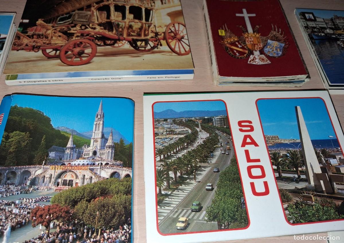 Postales: Lote de m&aacute;s de 1 kilo de postales tipo acorde&oacute;n. - Foto 5