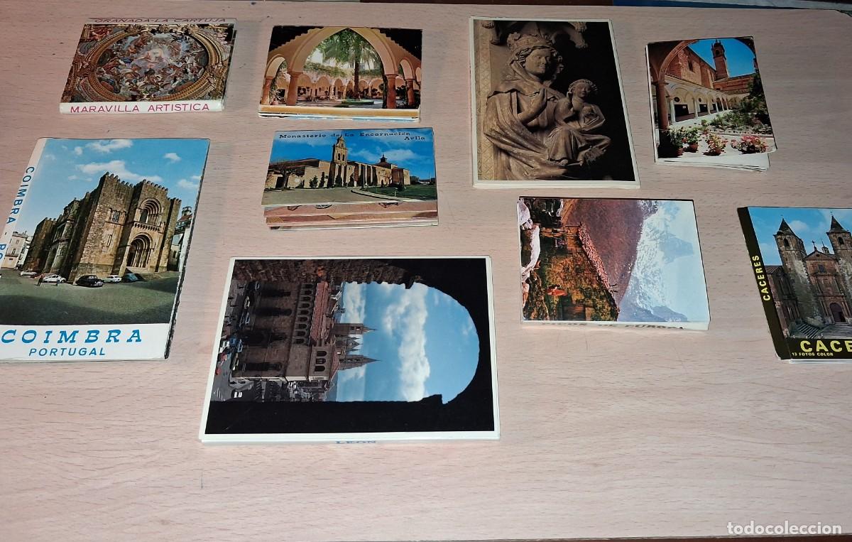Postales: Lote de m&aacute;s de 1 kilo de postales tipo acorde&oacute;n. - Foto 7