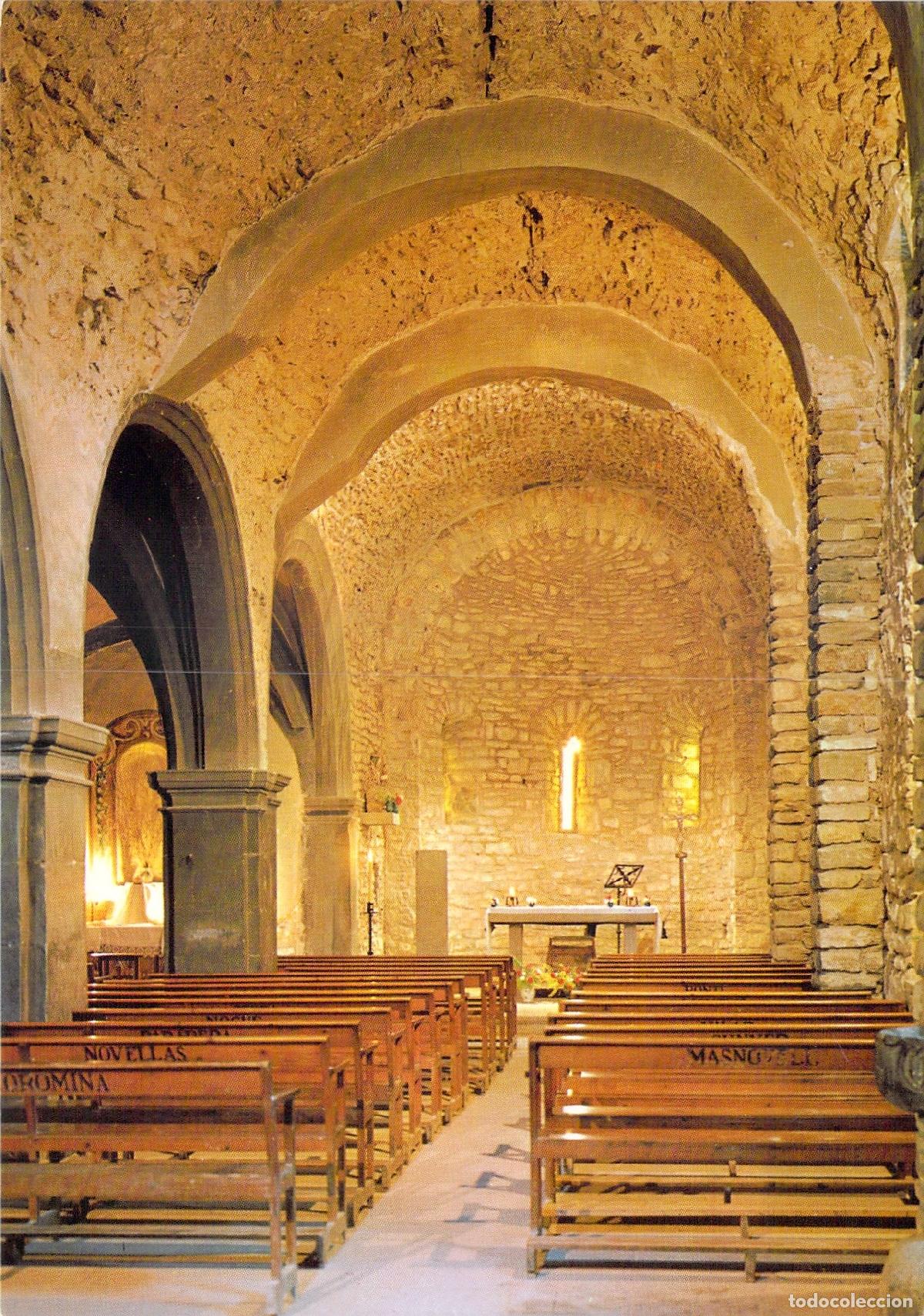 Postales: Postal de Tavertet, Barcelona: Interior de la Iglesia (Ediciones Arribas) - Foto 1