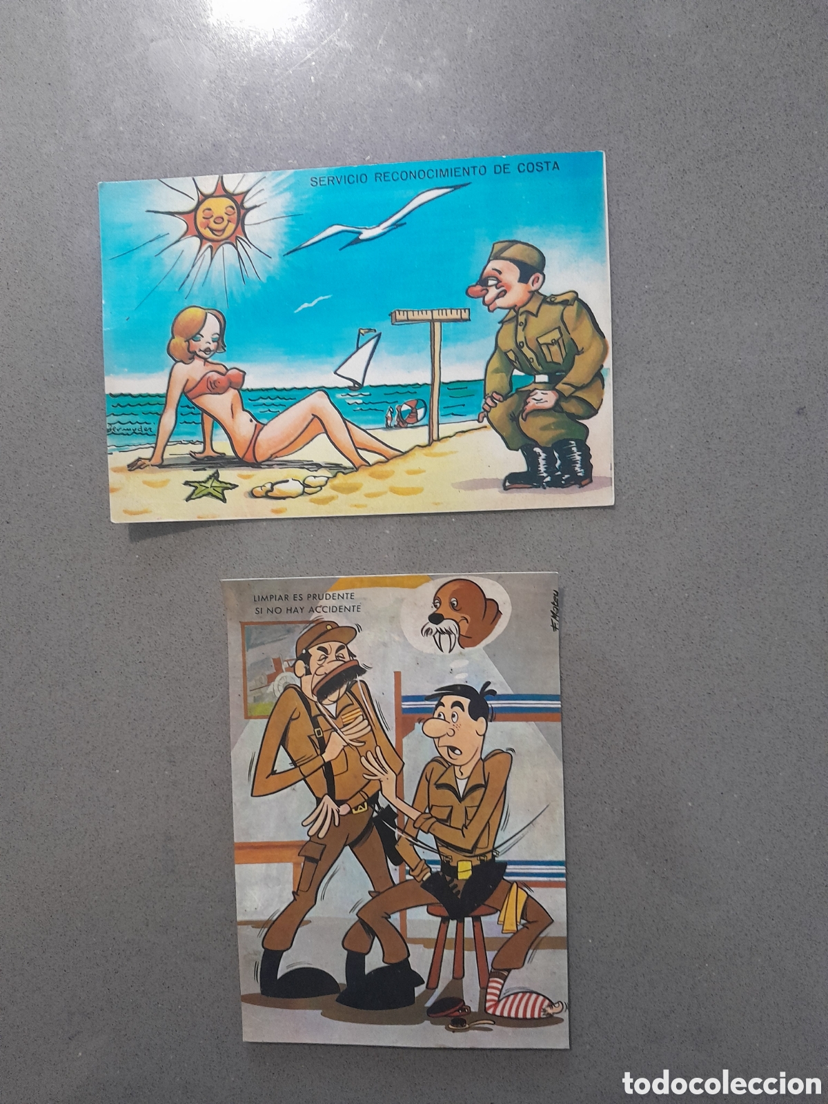 Postales: 2 Tarjetas Postales Humor - Foto 1