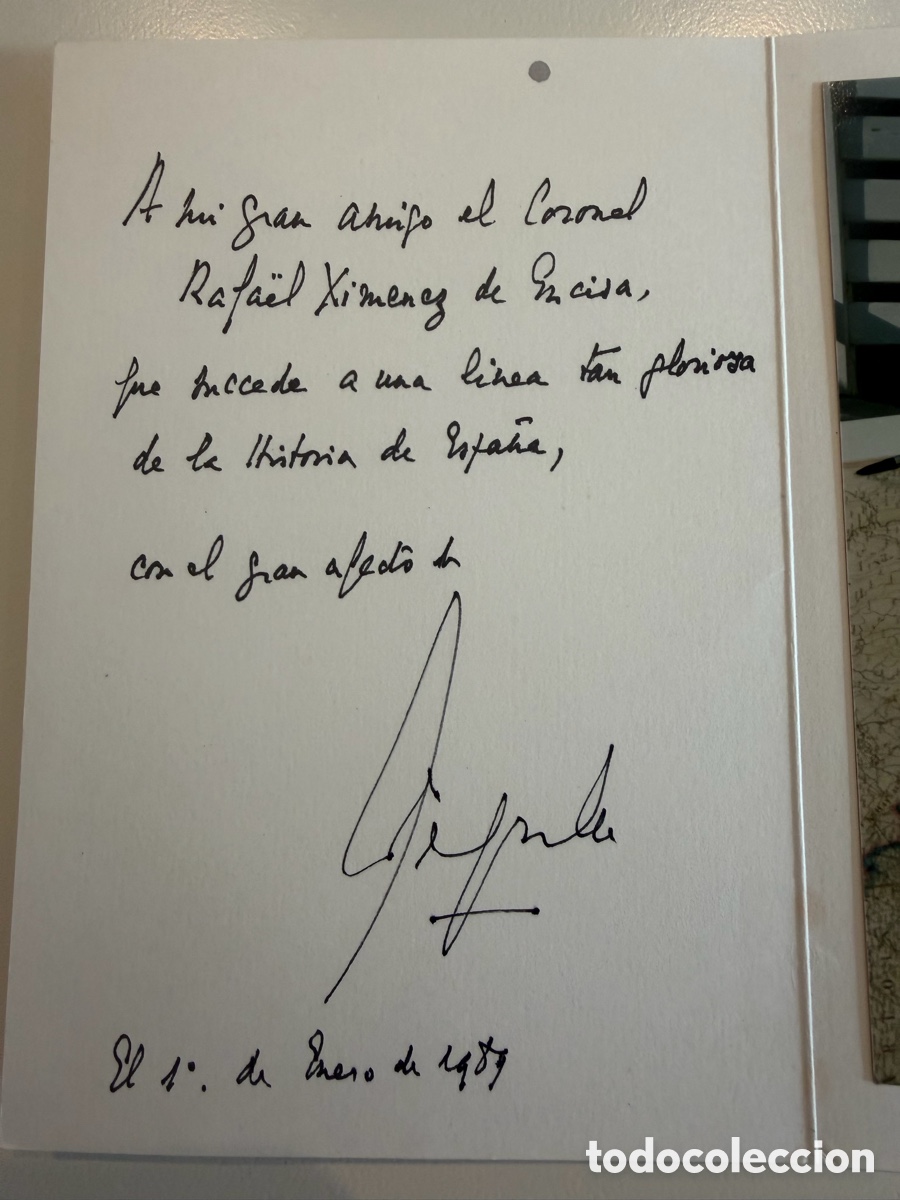 Postales: Dedicatoria y firma original de L&eacute;on Degrelle - Foto 2