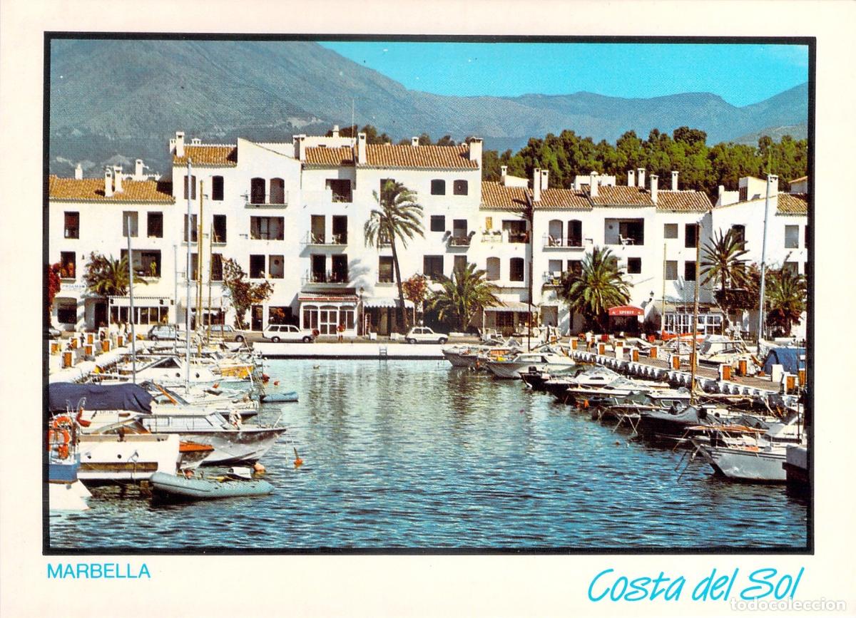 Postales: Postal de Puerto Ban&uacute;s, Marbella, Costa del Sol - Marina y Edificios Blancos - Foto 1
