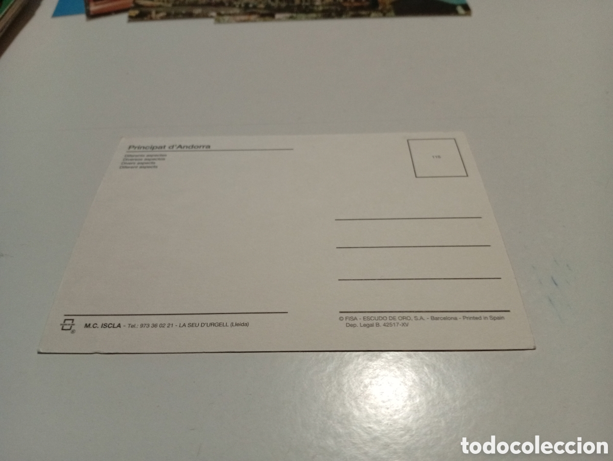 Postales: Postal Valls de Andorra - Foto 2