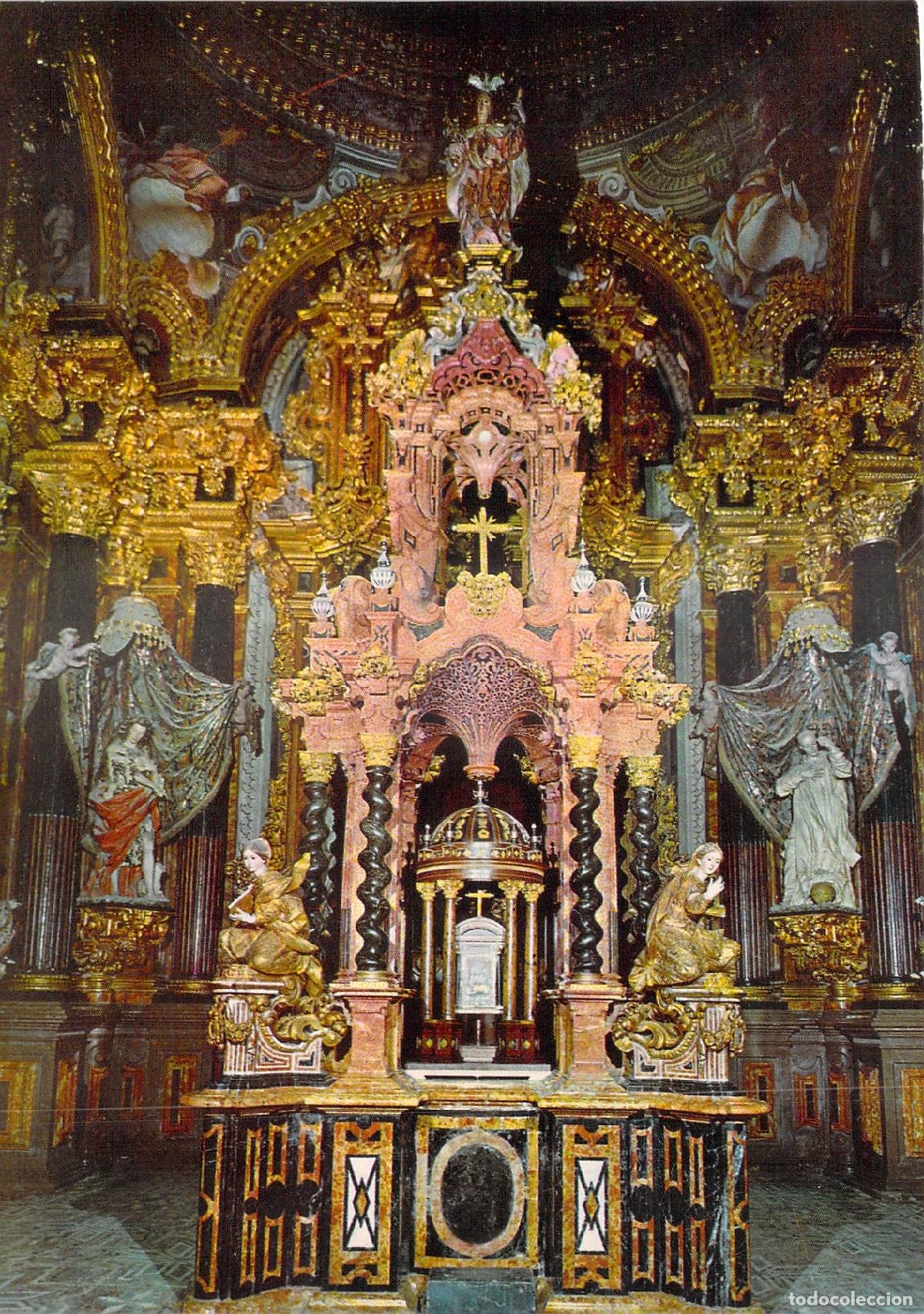 Postales: Postal Granada Cartuja | Interior Templete del Sancta Santorum Barroco - Foto 1
