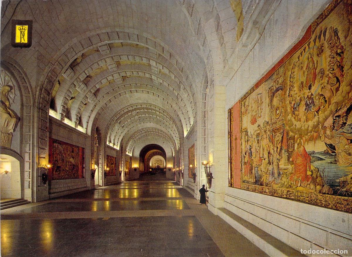 Postales: Postal Santa Cruz del Valle de los Ca&iacute;dos, Madrid. Nave Central, Cripta. - Foto 1