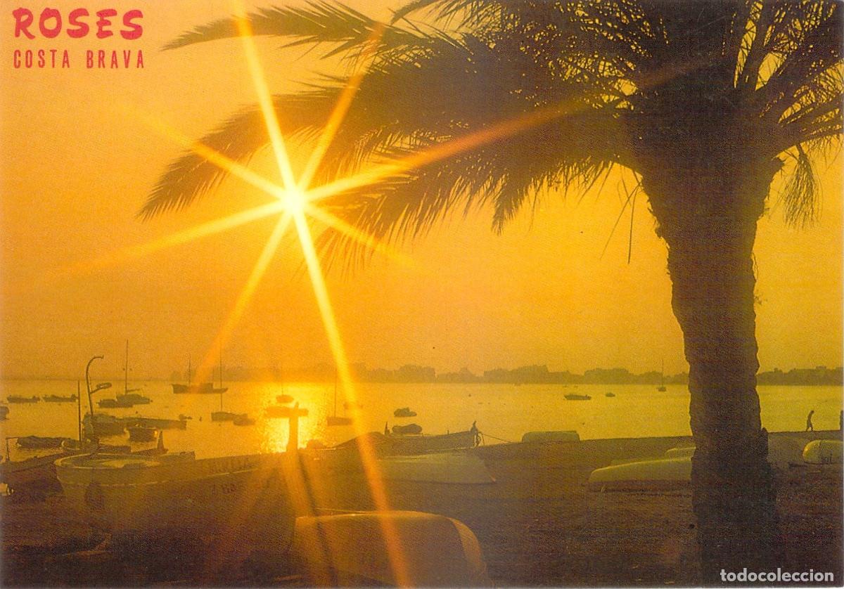 Postales: Postal de Roses, Puesta de Sol en la Costa Brava - Foto 1