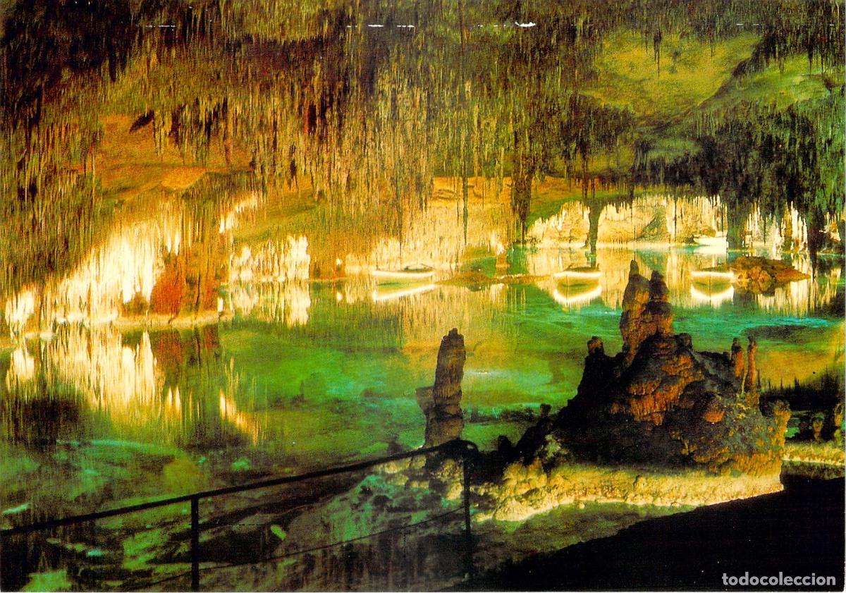 Postales: Postal Cuevas del Drach y Lago Martel en Mallorca - Foto 1