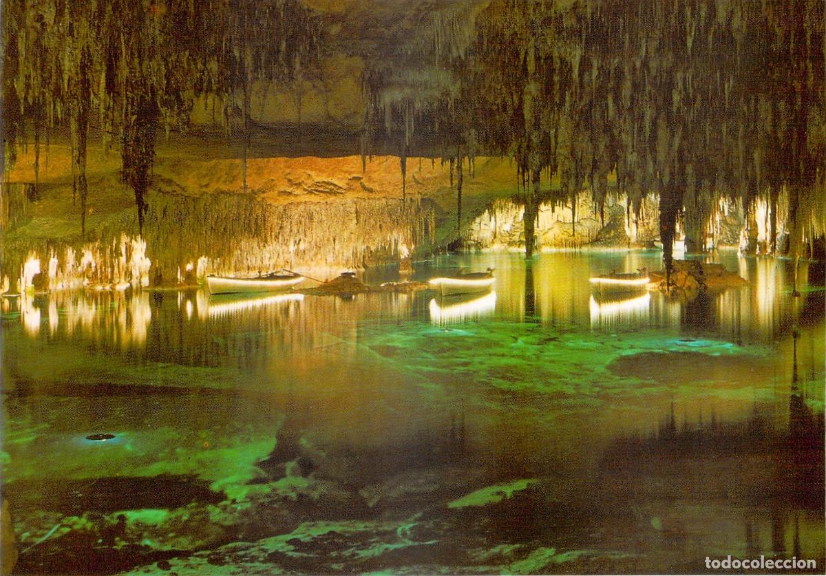 Postales: Postal de las Cuevas del Drach y el Lago Martel en Mallorca - Foto 1
