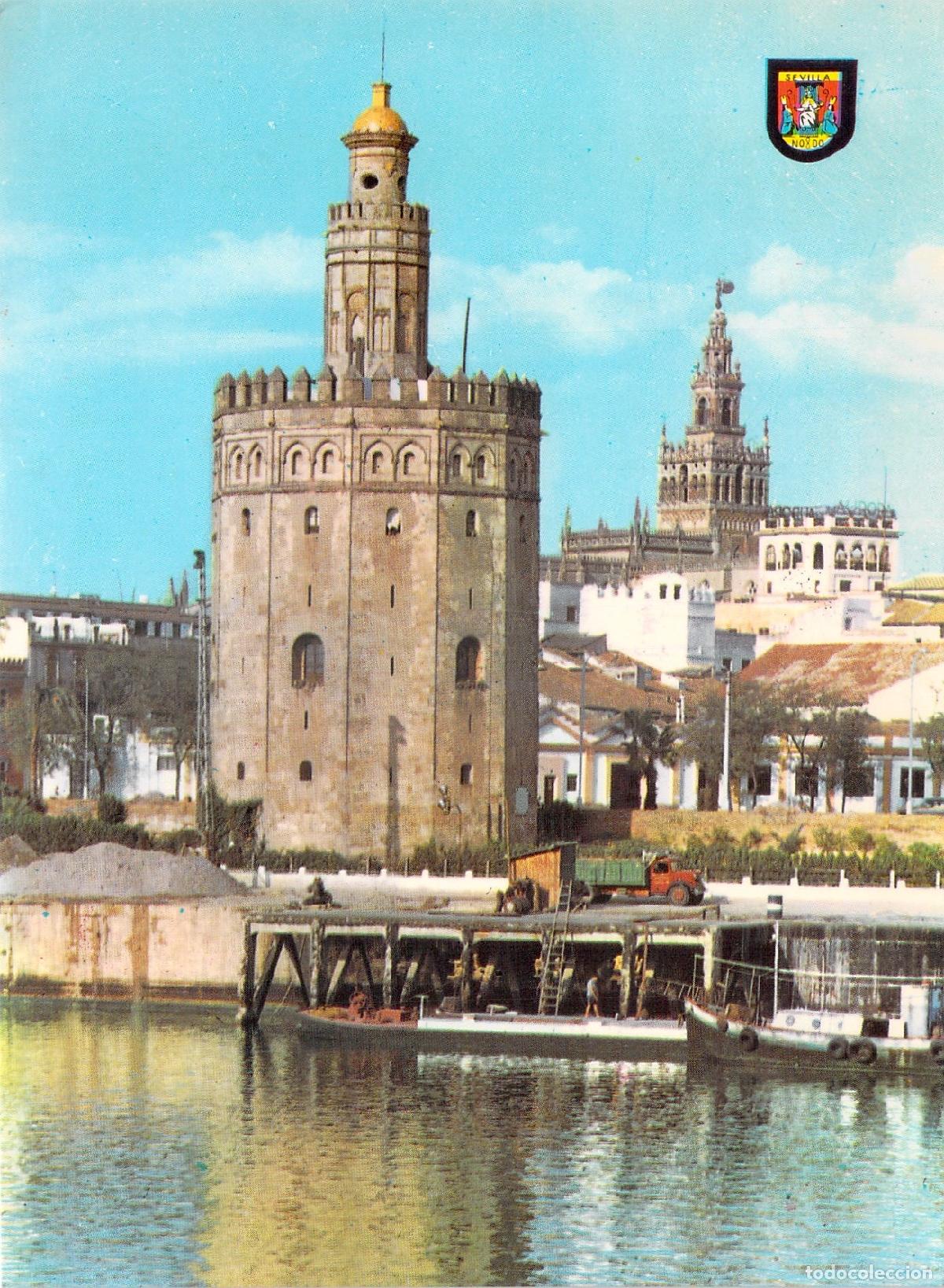 Postales: Postal de Sevilla - Torre del Oro y la Giralda - Foto 1