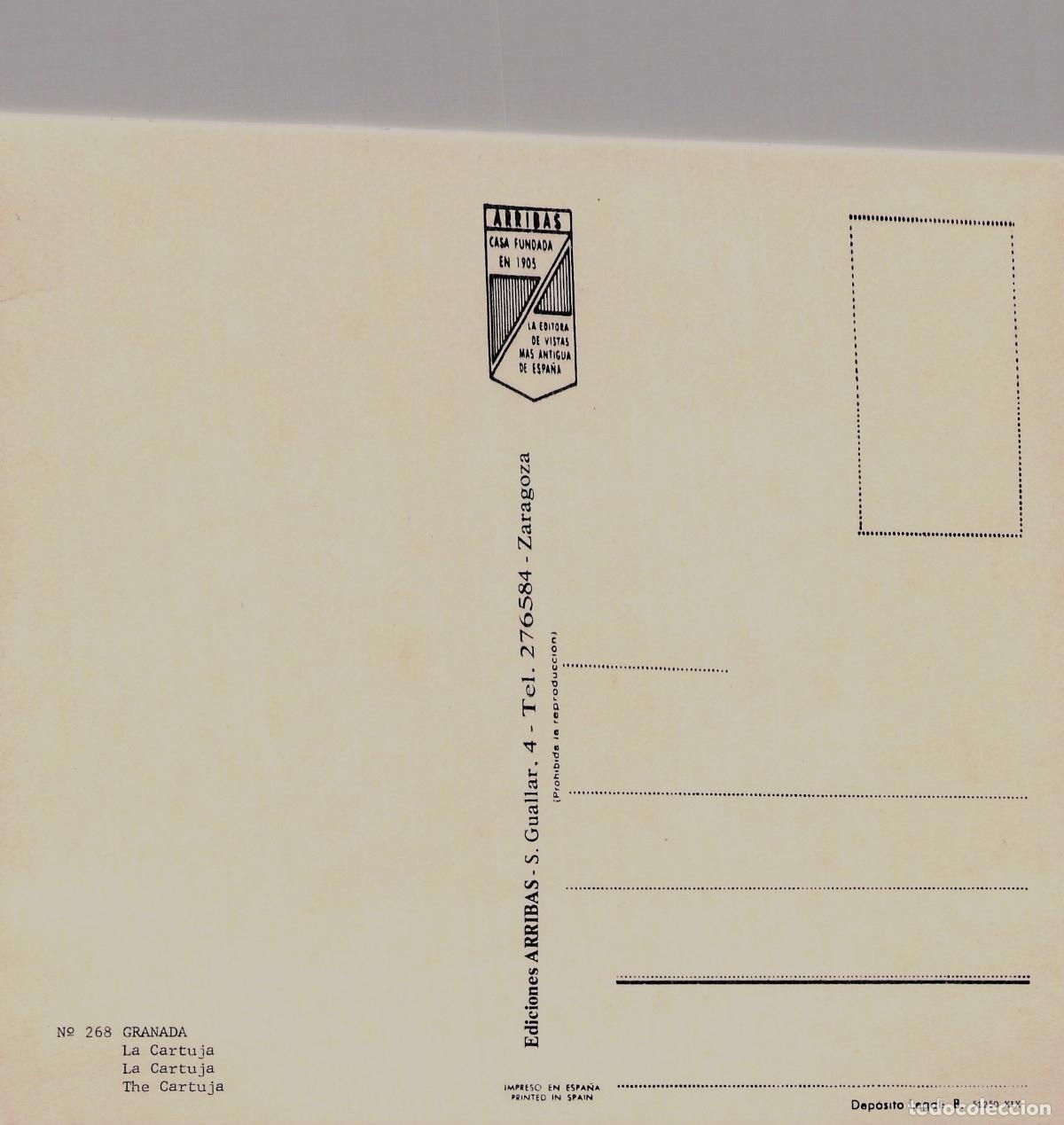 Postales: Postal de La Cartuja en Granada, Espa&ntilde;a - Foto 2