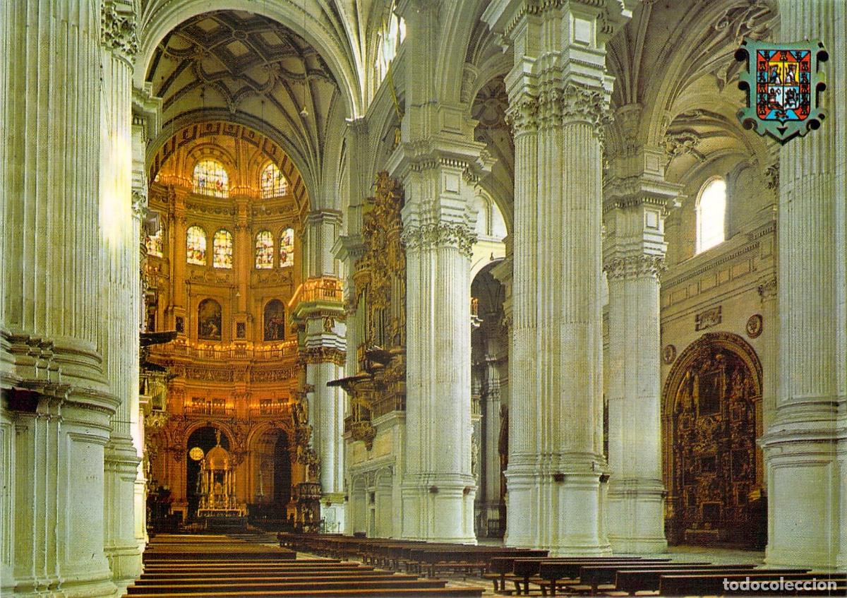 Postales: Postal de la Catedral de Granada, Capilla Mayor y Columnas - Foto 1
