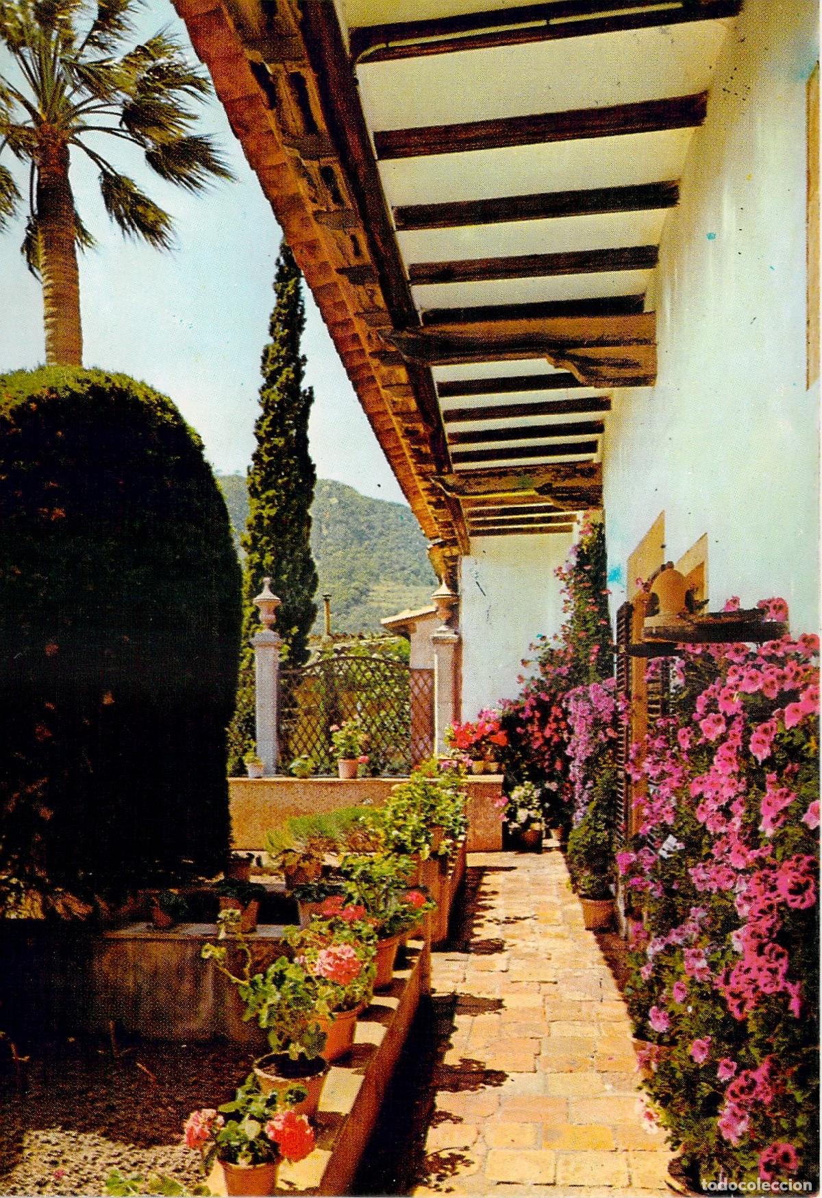 Postales: Postal de Valldemossa Mallorca Jard&iacute;n de la Celda de Chopin - Foto 1